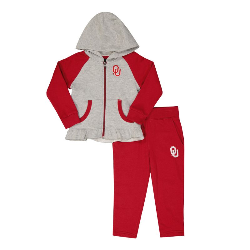 Gen2 Kids Toddler UniversityofOklahomaLilChampFullZipSet 446KH91N 01