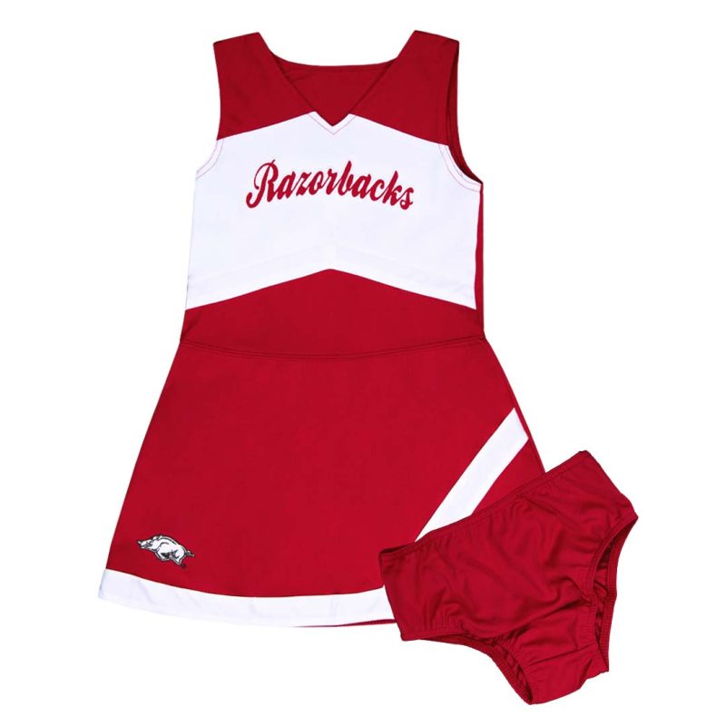 Girls Arkansas Razorbacks 2 Piece Cheer Dress K456SX 70 3