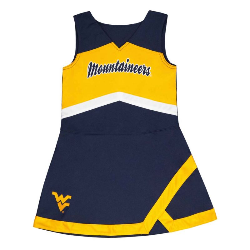 Girls West Virginia Mountaineers 2 Piece Cheer Dress K456SX 75