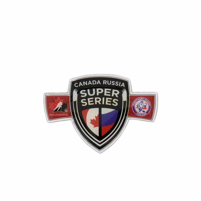 JF Sports Super Series Canada Russia Sticky Back Pin SUPERPIN 1