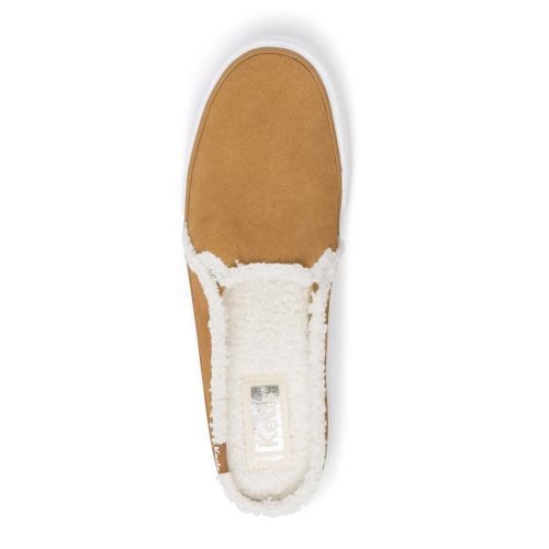 Keds Women s Double Decker Mule Suede Shearling Shoes WH65734 2