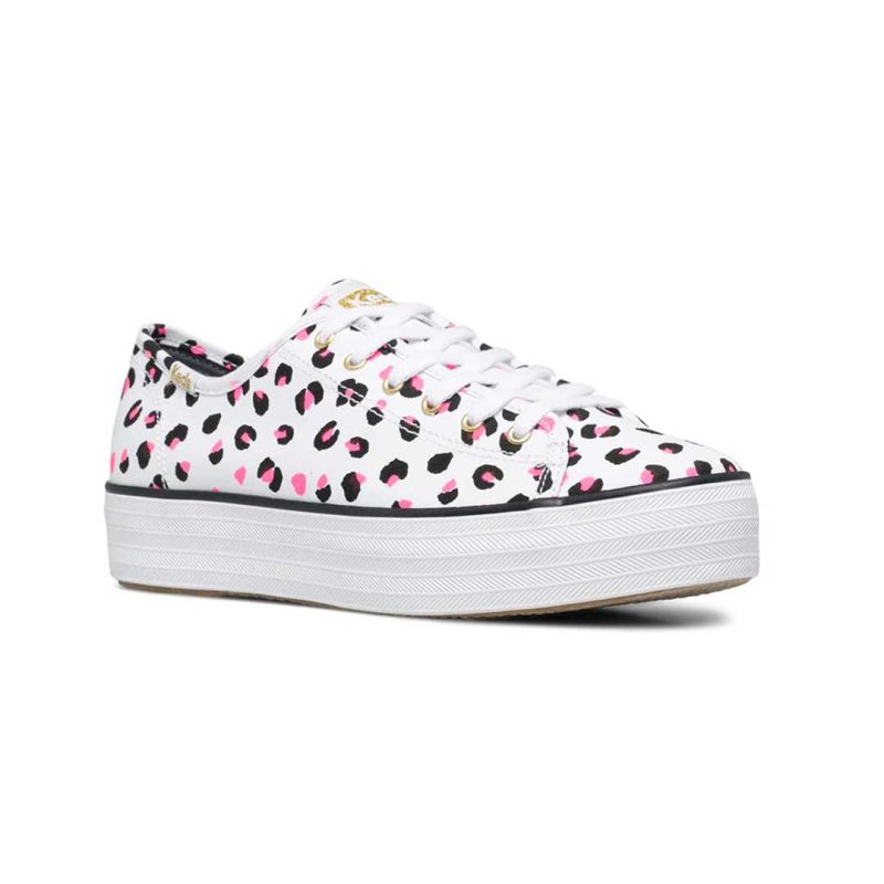 Keds Women s Triple Kick Leopard Canvas Shoes WF65995 2