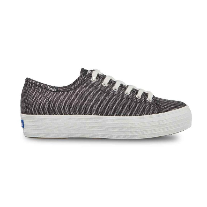 Keds Womens Triple Kick Metallic Shoes WF66618 01