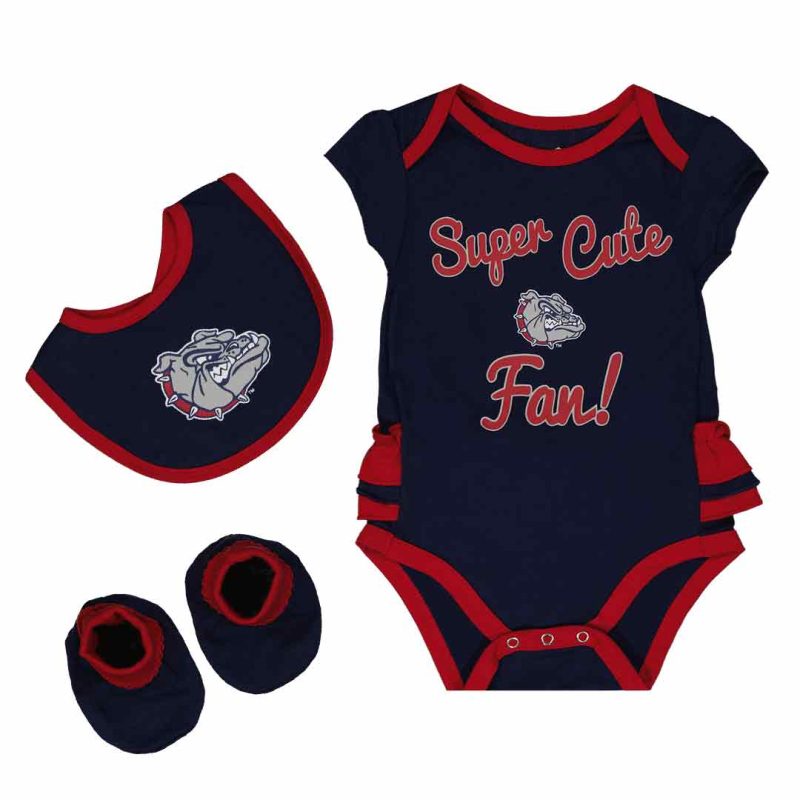 Kids Infant Gonzaga Bulldogs Trifecta Set K413JQ 2C 01