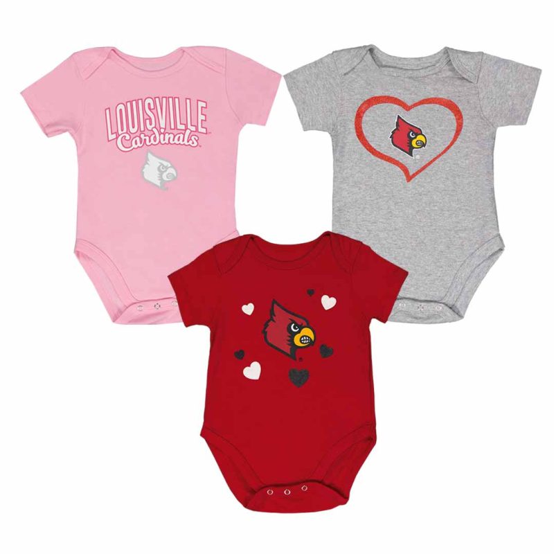 Kids Infant Louisville Cardinals 3pc Champ Set KZ415Z5 55 1