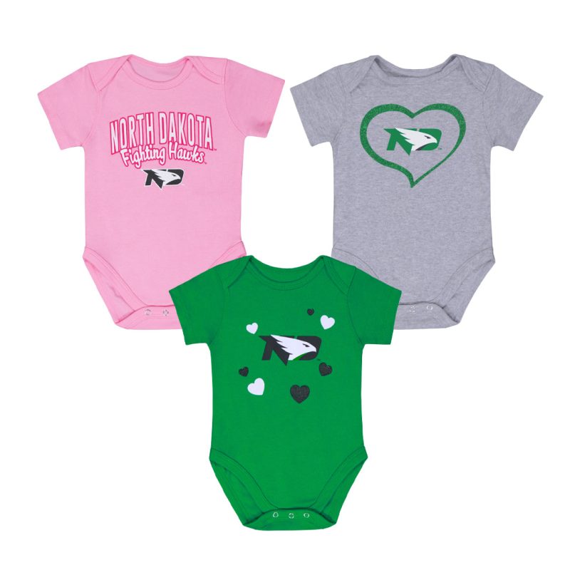 Kids Infant North Dakota Fighting Hawks 3 piece Champ Set KZ415Z5 26