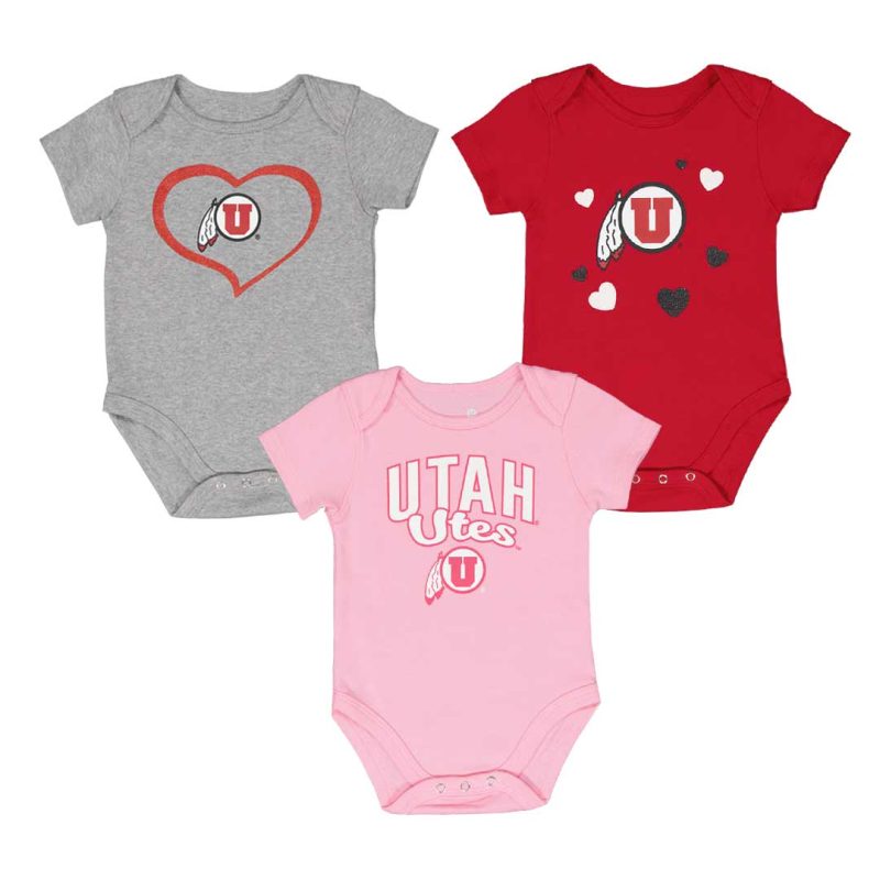 Kids Infant Utah Utes 3pc Champ Set KZ415Z5 32 11