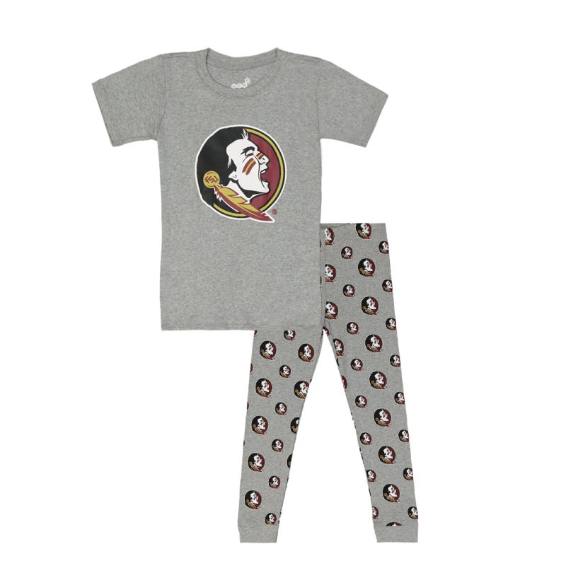 Kids Junior Florida State Seminoles Short Sleeve Pant Sleep Set K467LC 52 01