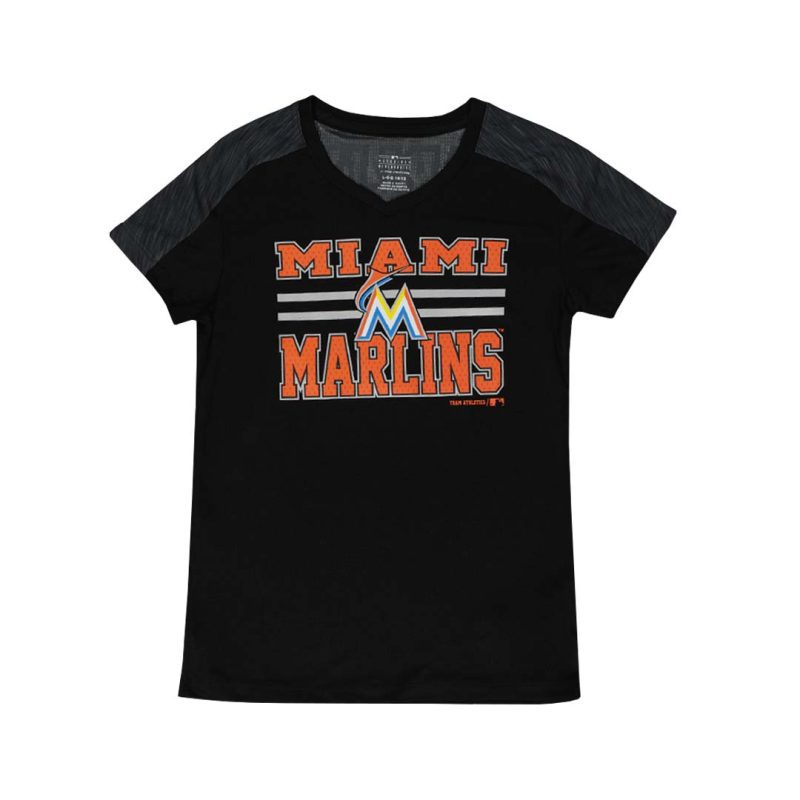 Kids Junior Miami Marlins V Neck KW37AYV 15