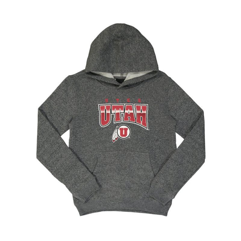 Kids Junior Utah Utes Chromed Out Hoodie KZ8ALLFR 32 01