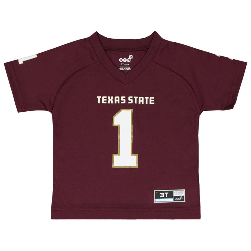 Kids Toddler Texas State Bobcats Performance Jersey Tee K44NG1 TZ 01