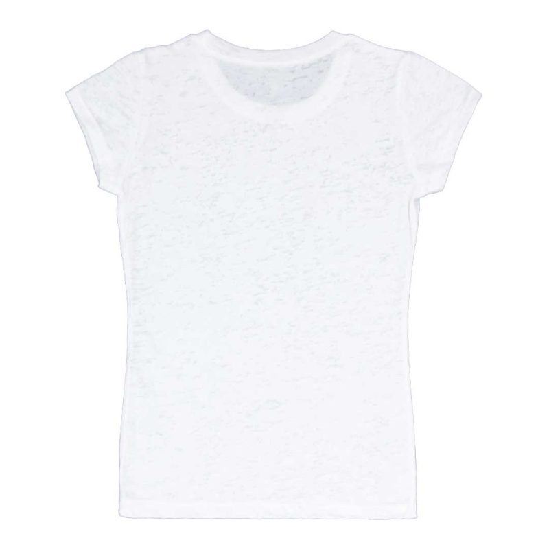 Levelwear Girls Junior Little Burner Short Sleeve Tee BU90L WHITE 02