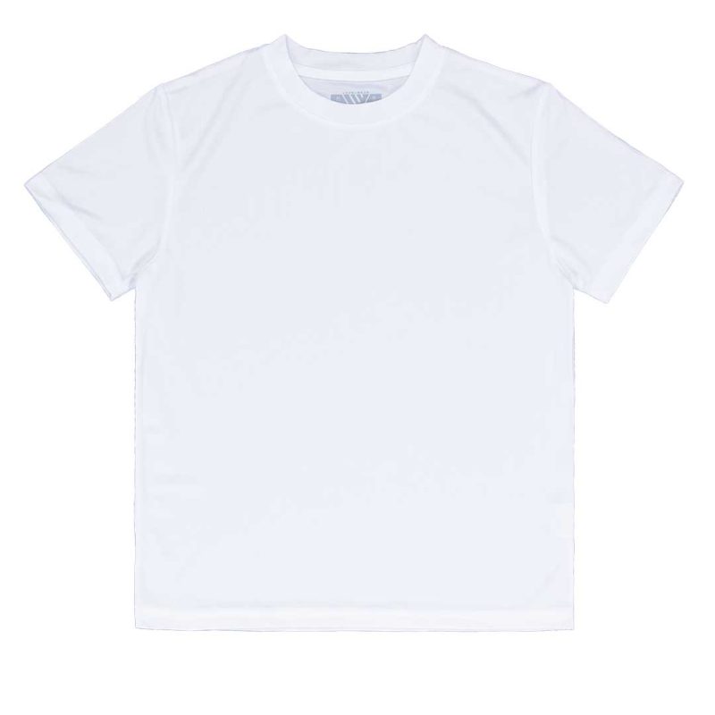 Levelwear Kids Junior Tiburon Short Sleeve Tee JS92L WHITE 01