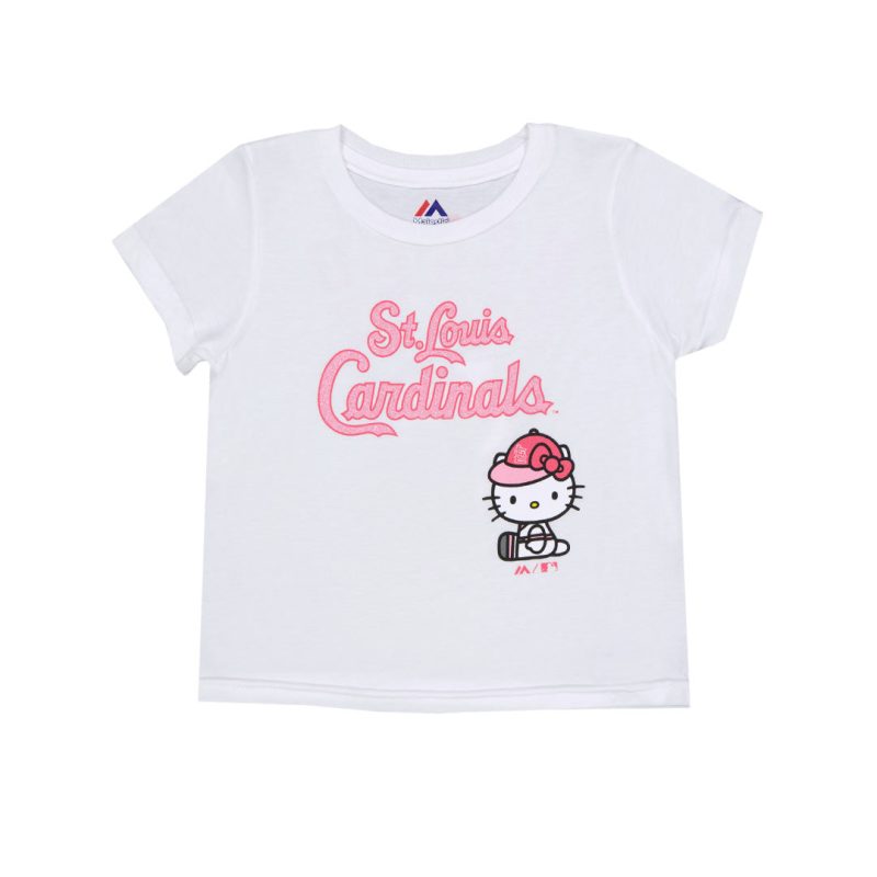 MLB Girls Toddler St. Louis Cardinals Hello Kitty T Shirt M4C4XEE10 01