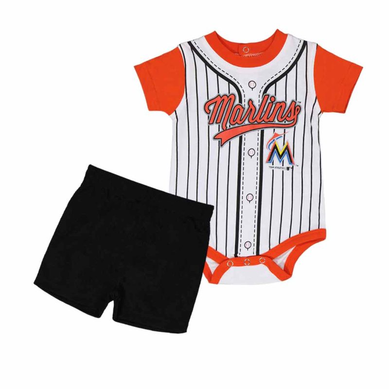 MLB Kids Infant Miami Marlins Creeper Set KW32FB8 15 1