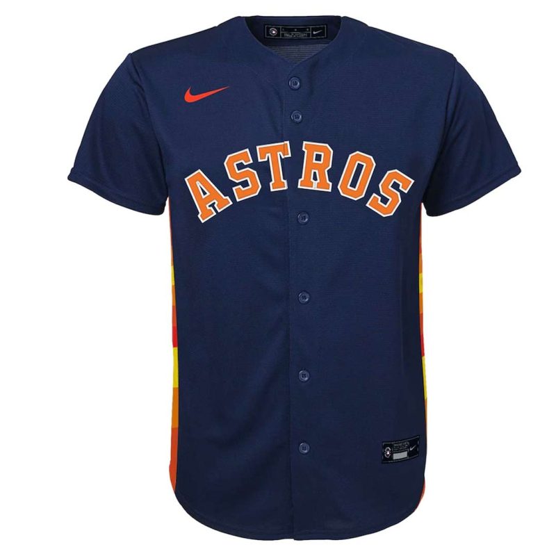 MLB Kids Junior Houston Astros Jersey HZ3B7ZWEB HOU 01