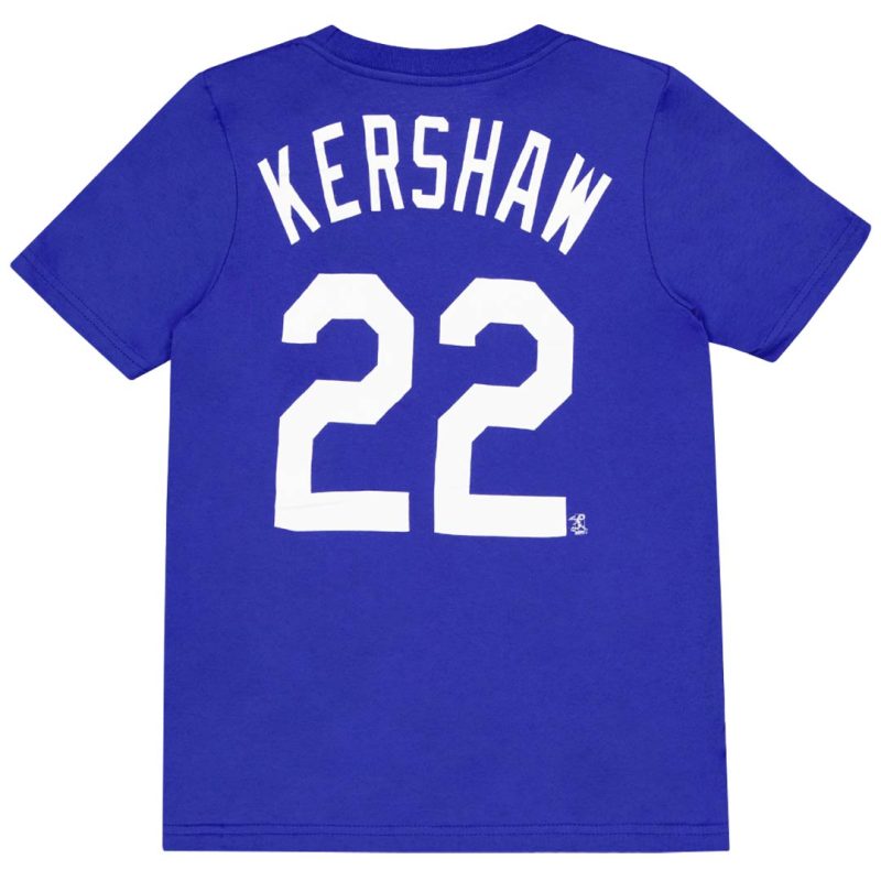 MLB Kids Junior Los Angeles Dodgers Clayton Kershaw Short Sleeve T Shirt HZ3B7SAG2 LADCK 2