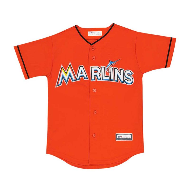 MLB Kids Junior Miami Marlins Alternate Replica Blank Jersey K78WDB15 1