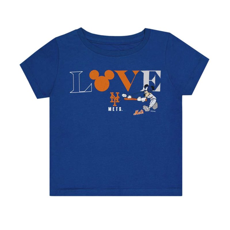 MLB Kids Toddler Love New York Mets Mickey Mouse T Shirt M4CTCCC08 1 1f233300 fa69 4777 8b64 ce370f9bdcd6