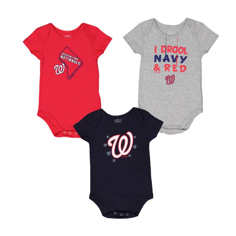 MLB Kids Infant WashingtonNationals3PackCreeper K327AN28