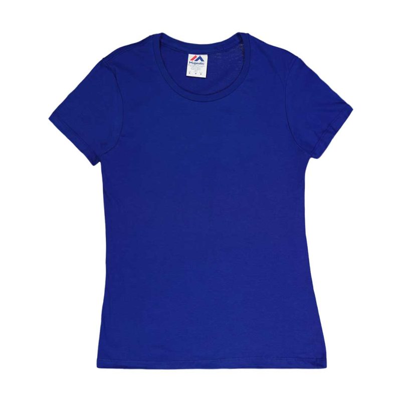 Majestic Women s Deep Royal Short Sleeve Tee TA00L BLU 01