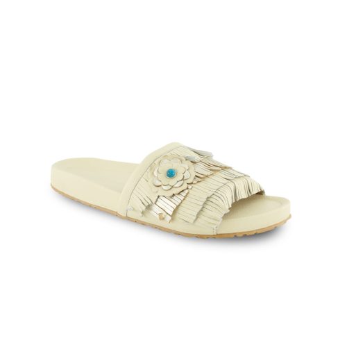 Manitobah Women s Wasaga Fringed Slide 4061232 03