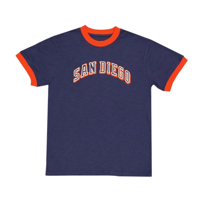 Mitchell Ness Kids s Junior SanDiegoPadresRingerT Shirt HN3B7NAUGSDP 01