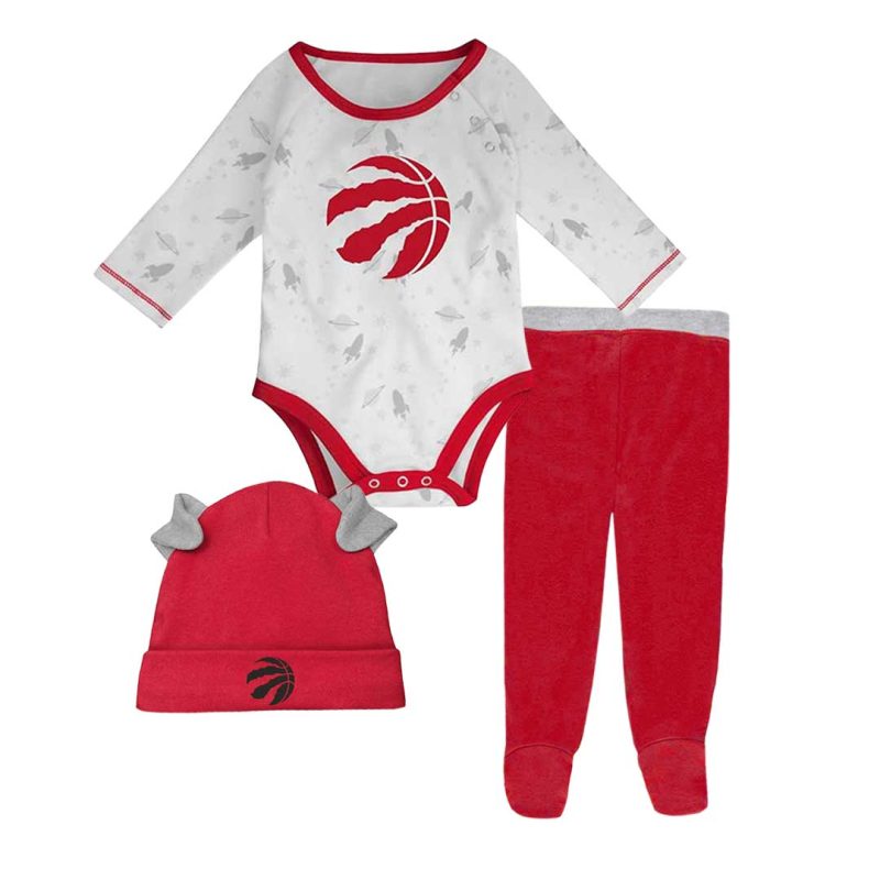 NBA Kids Infant Toronto Raptors Dream Team Creeper Pant Hat Set HK2N1FE7D RAP 1