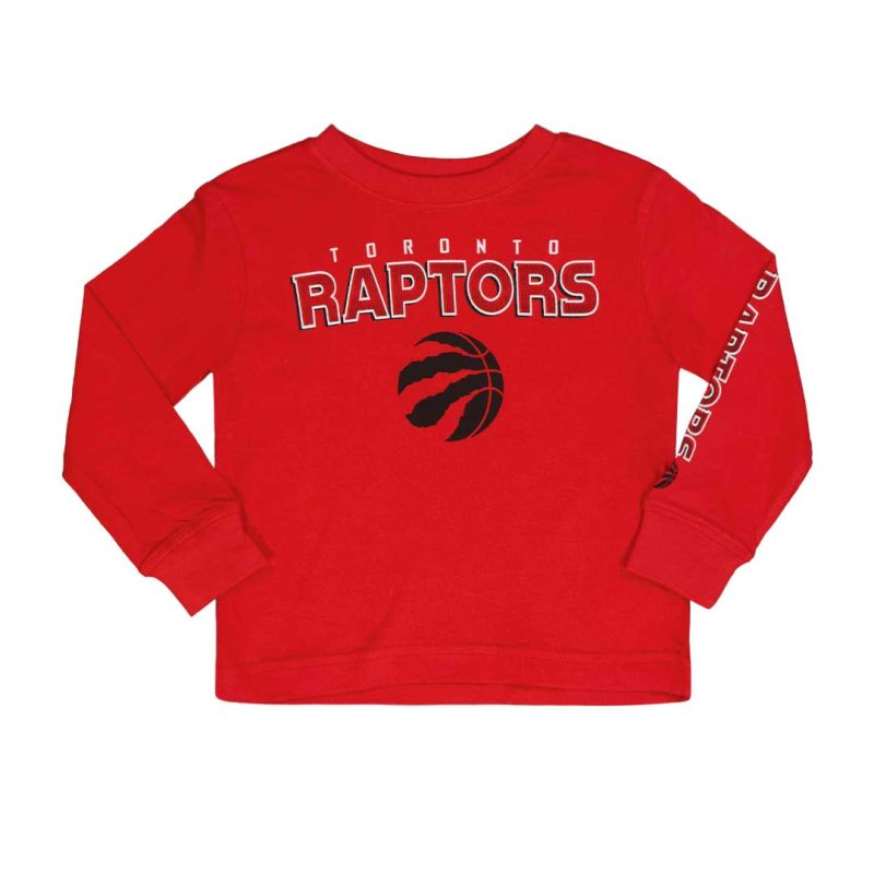 NBA Kids Toddler Toronto Raptors Long Sleeve Tee HK2I2HC9P RAP 01