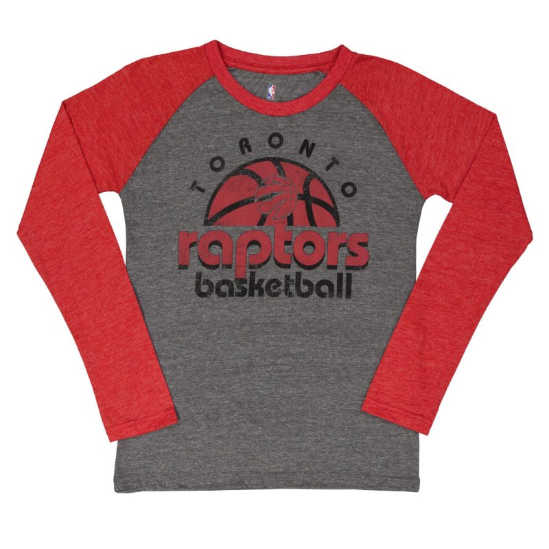 NBA Kids Junior RaptorsRetroBallerRaglan HK2B7BCLHB11RAP 01