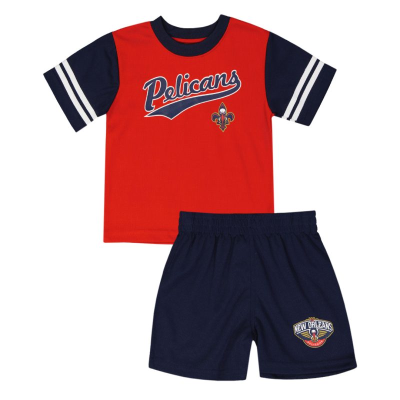 NBA Kids Toddler PelicansTop ShortSet KT24BBFPL 01