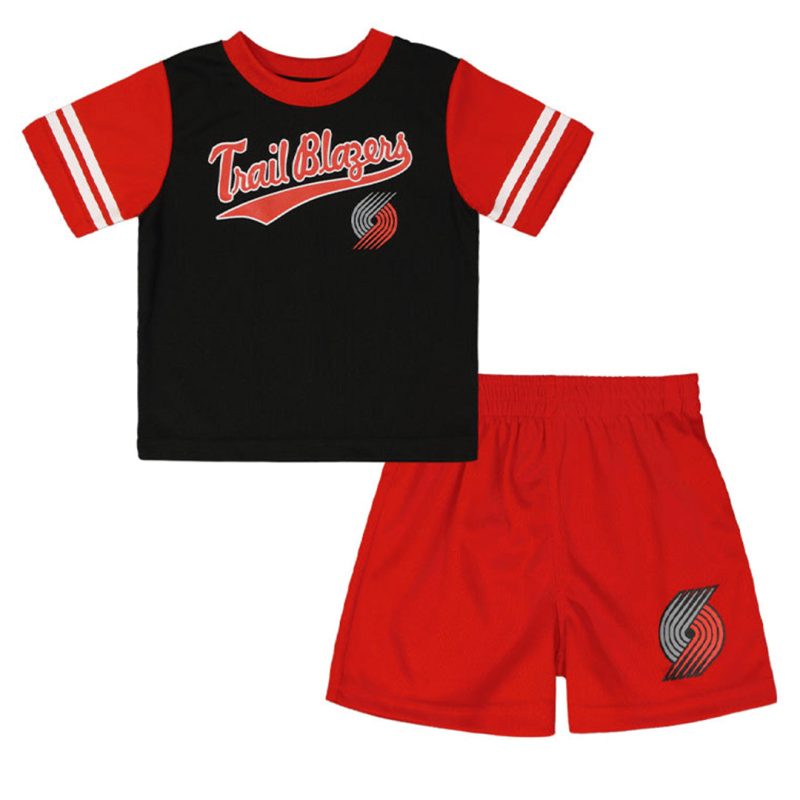 NBA Kids Toddler PortlandTrailBlazersTop ShortSet KT24BBFTB 01