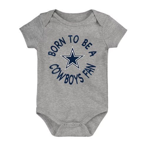 NFL Kids Infant Dallas Cowboys Born To Be 3 Pack Creeper Set HK1I1FGA7 COW 04