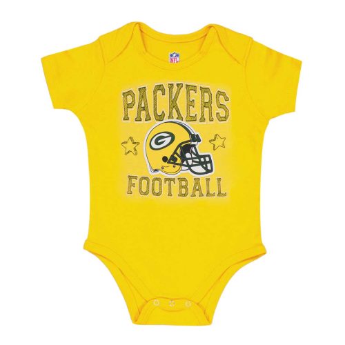 NFL Kids Infant Green Bay Packers Born To Be 3 Pack Creeper Set HK1N1FGA7 PCK 3