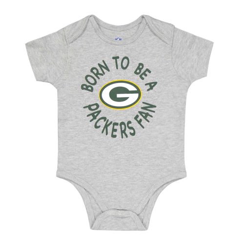 NFL Kids Infant Green Bay Packers Born To Be 3 Pack Creeper Set HK1N1FGA7 PCK 4