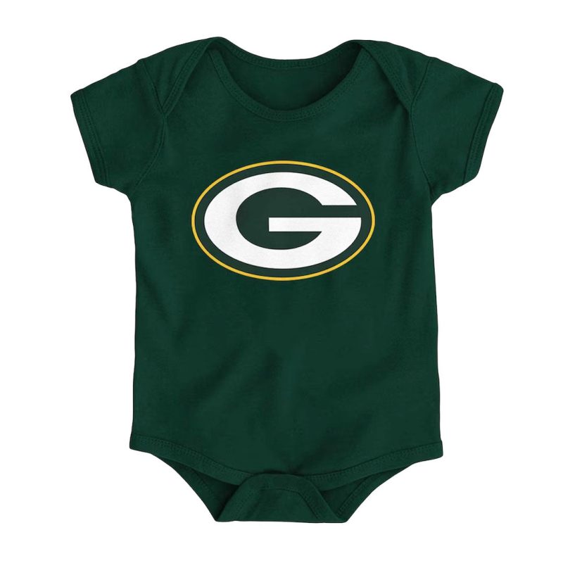 NFL Kids Infant Green Bay Packers Primary Logo Short Sleeve Creeper HK1N1MK99SB9 PCK 01