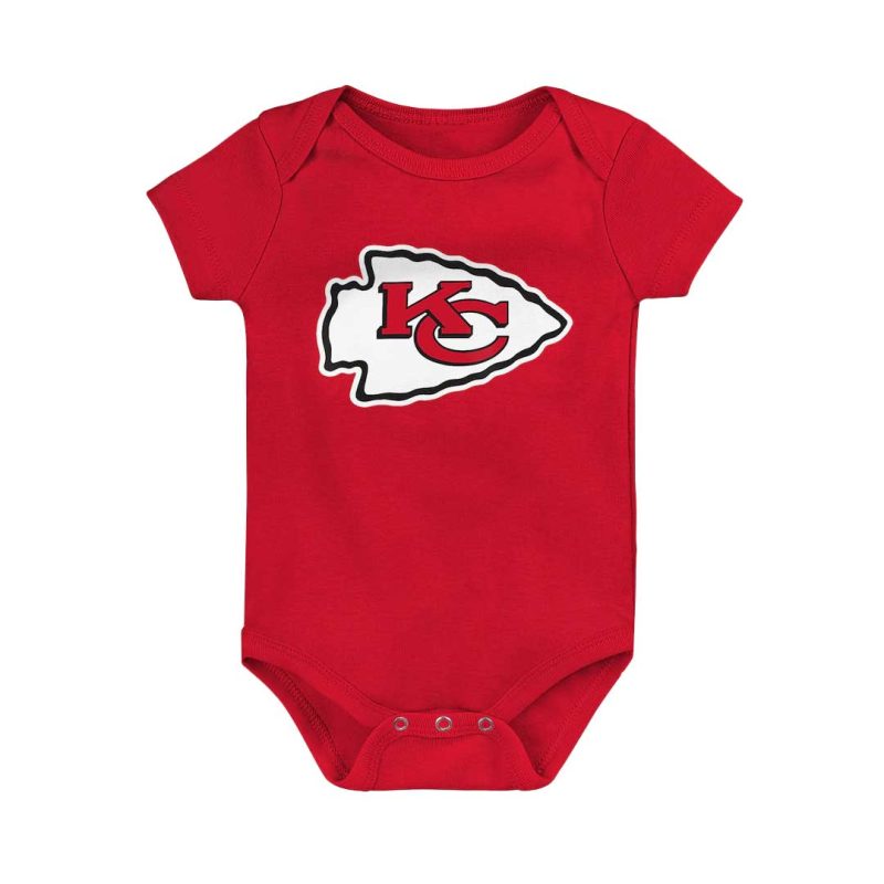 NFL Kids Infant Kansas City Chiefs Born To Be 3 Pack Creeper Set HK1N1FGA7 CHI 2