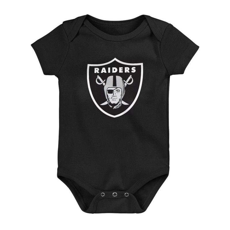 NFL Kids Infant Las Vegas Raiders Born To Be 3 Pack Creeper Set HK1N1FGA7 RAI 01