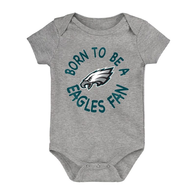 NFL Kids Infant Philadelphia Eagles Born To Be 3 Pack Creeper Set HK1N1FGA7 EAG 02