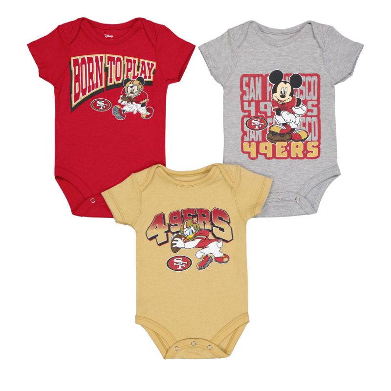 NFL Kids Infant San Francisco 49ers 3 Pack Creeper Set HK1N1FF3U 49R 01