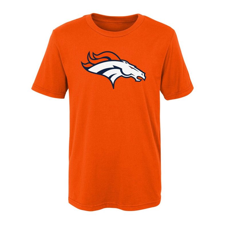 NFL Kids Junior Denver Broncos Primary Logo Short Sleeve T Shirt HK1B7MK99F01 BRC 01