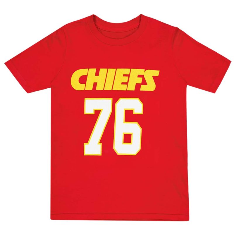 NFL Kids Junior Kansas City Chiefs Duvernay Tardif Short Sleeve T Shirt HK1B7ORD9F01 1