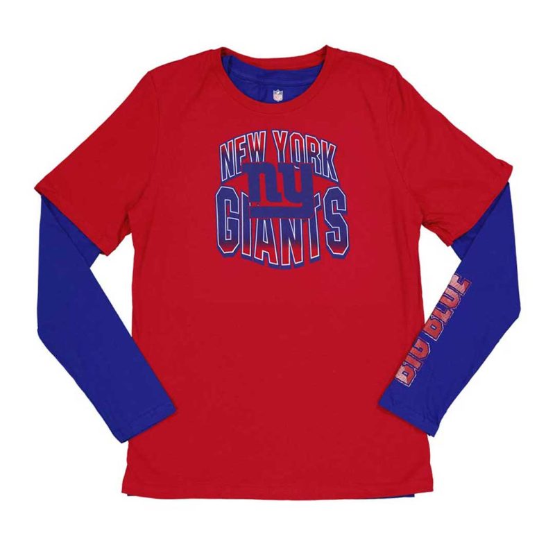 NFL Kids Junior New York Giants Game Day 3 in 1 Combo T Shirt HK1B7FE2U NYG 1