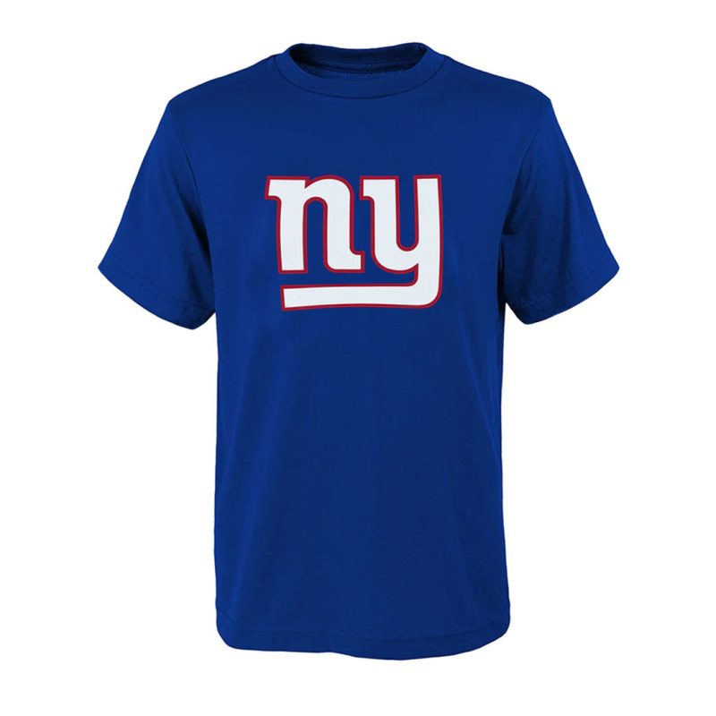 NFL Kids Junior New York Giants Primary Logo Short Sleeve T Shirt HK1B7MK99F01 NYG 01