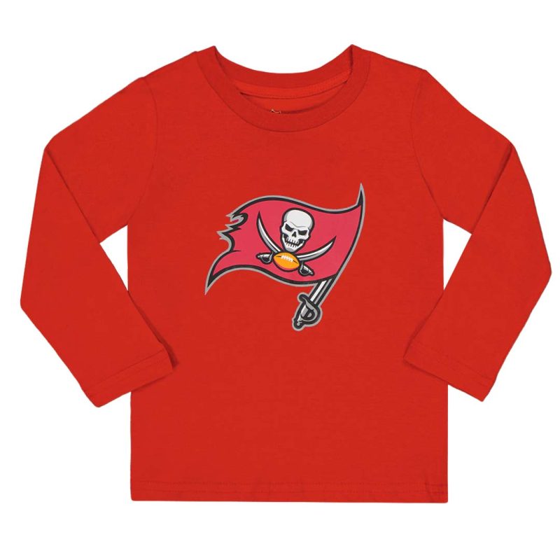 NFL Kids Toddler Tampa Bay Buccaneers Long Sleeve T Shirt K4NDRMK18 1