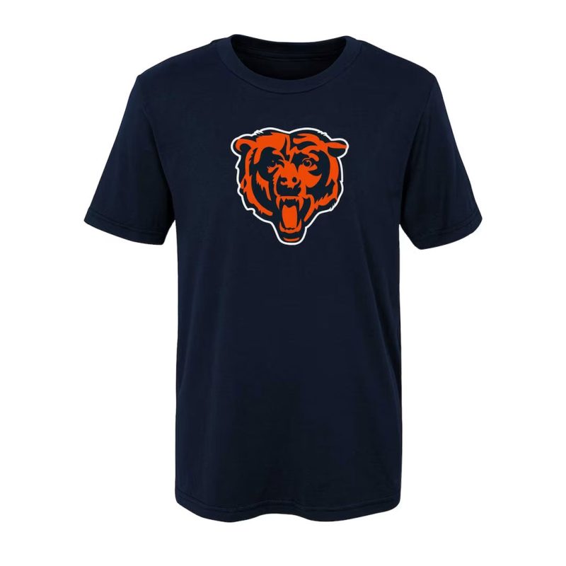 NFL Kids Youth Chicago Bears Primary Logo Short Sleeve T Shirt HK1B7MK99F01 BRS 01