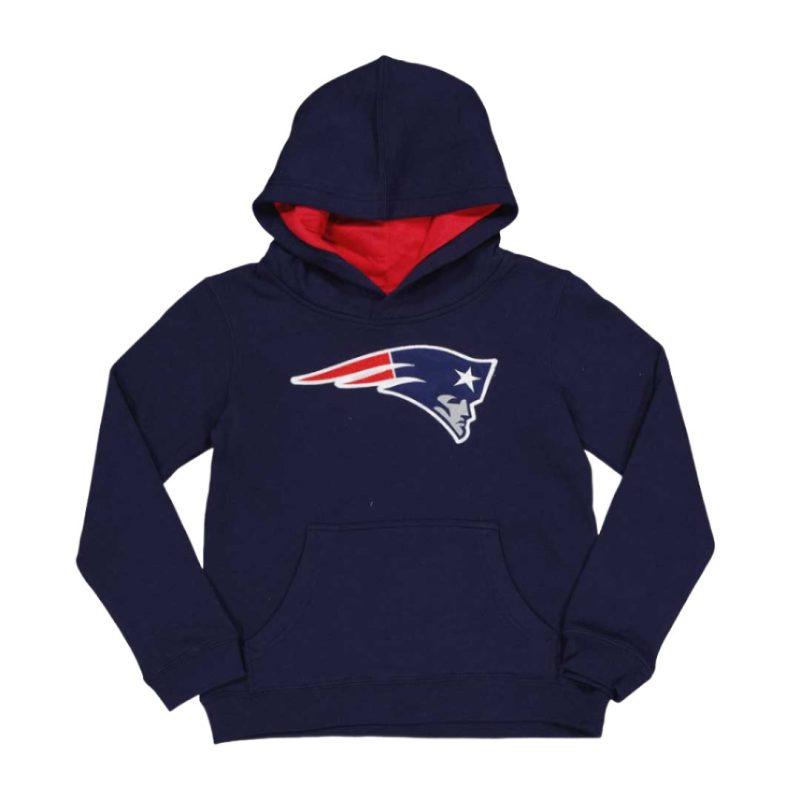 NFL Kids Youth New England Patriots Prime Pullover Fleece Hoodie HK1B78639 PAT 1