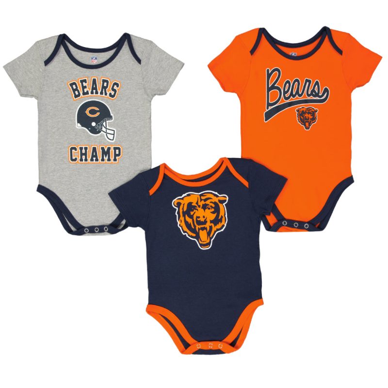 NFL Kids Infant ChicagoBearsChamp3PieceCreeperSet HK1I1FBASBRS 01