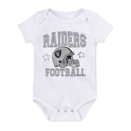 NFL Kids Infant LasVegasRaidersBornToBe3PackCreeperSet HK1I1FGA7RAI 03