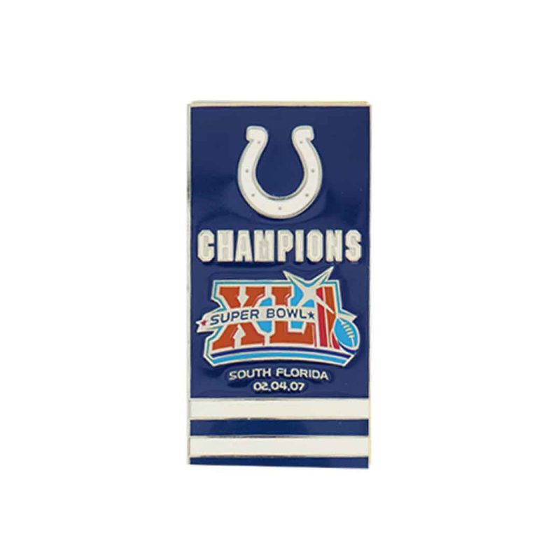 NFL Super Bowl XLI Colts Banner Pin SB41COL 01